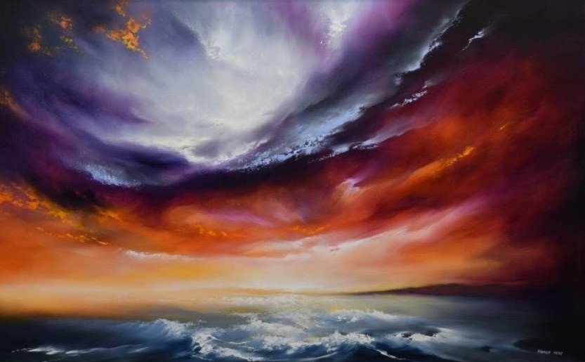 Field Of Flowers Allan Morgan - Original Painting