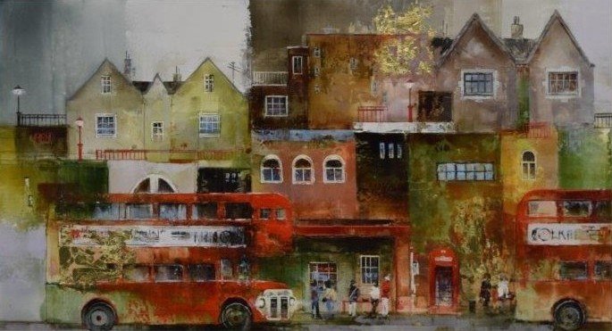 Original framed painting from susi Whittaker called Canopy