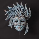 Edge Sculpture - Venetian - Mask - Teal