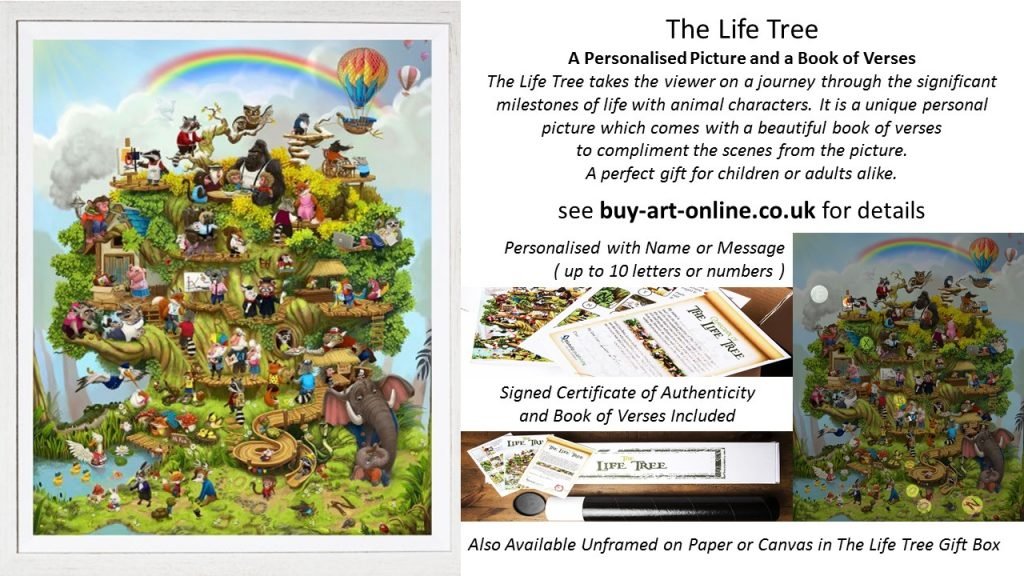 The Life Tree is a personalised picture fom artist Lisa Beta