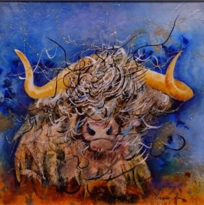 Highland Cow Original Painting