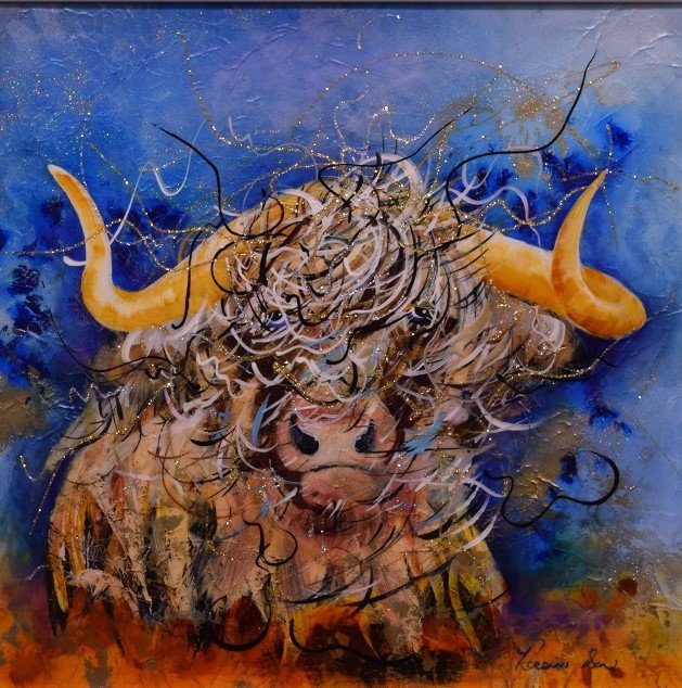 Highland Cow Original Painting