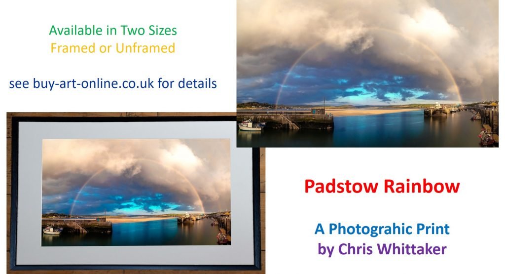 Padstow rainbow photograhy by Chris whittaker