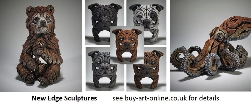 Edge Sculptures - Octopus - Bear Cub - Bull Terrier - New Releases