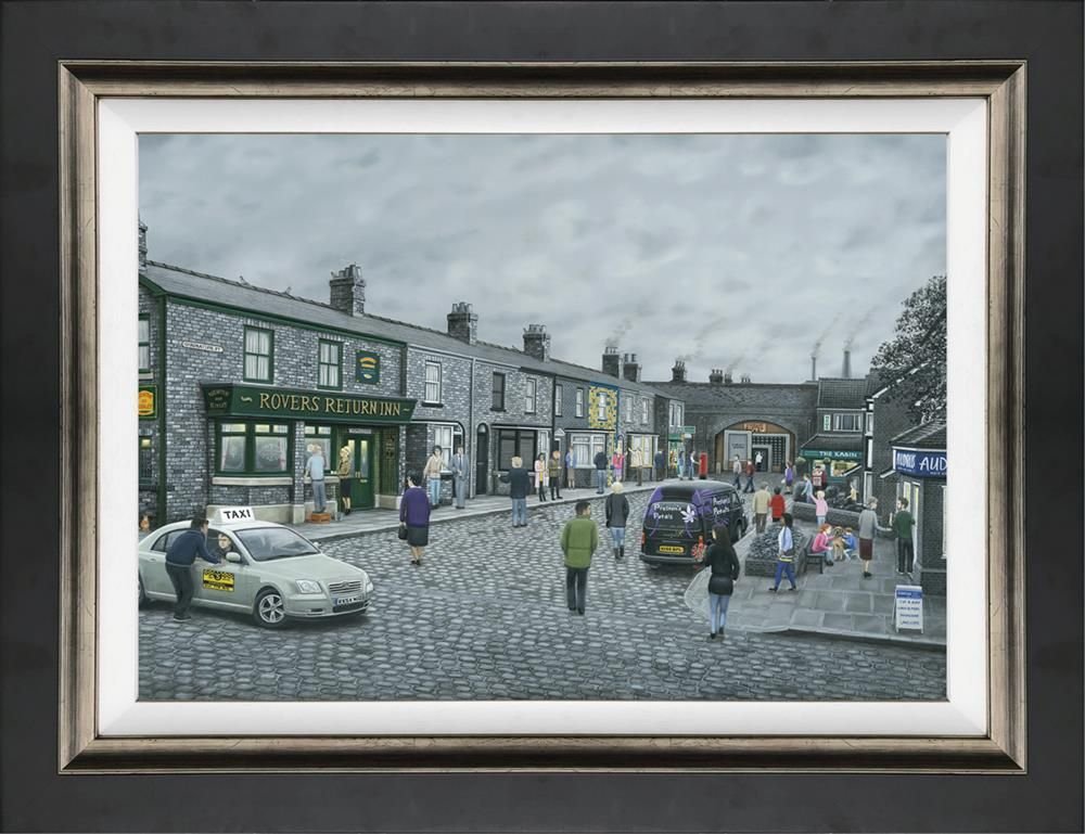 Leigh-Lambert-Framed-Limited-Edition-On-The-Cobbles
