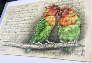 Chess - Original Painting - Love Birds