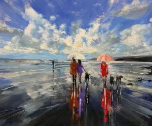 ewa czarniecka - original painting beach - coastal walks