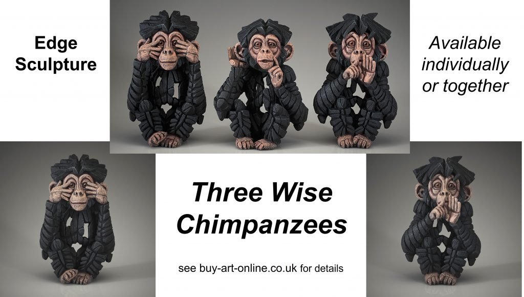 Edge Sculpture - Matt Buckley - Three Wise Baby Chimpanzees