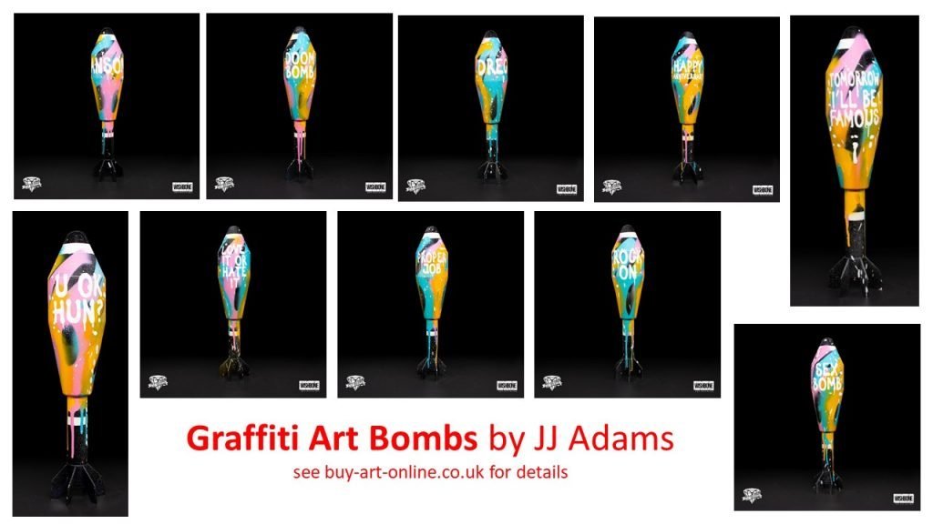 jj adams graffiti art bombs
