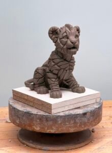 edge sculpture - lion cub - matt buckley - prototype